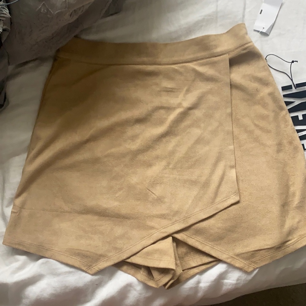 Tan shorts/skirt
